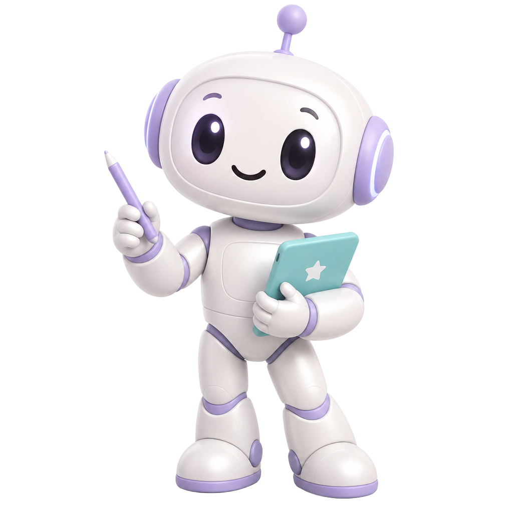 Tessa's friendly AI robot mascot